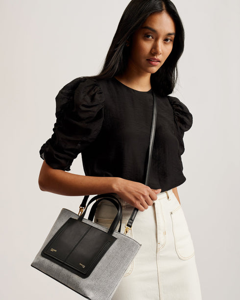 NISHAL-Bags-Small Canvas Tote Bag- Ted Baker Romania